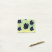 青絵を描（ばちゃばちゃ）跳ねる ポストイット (デスク上)