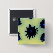 青絵を描（ばちゃばちゃ）跳ねる 缶バッジ (正面&裏面)