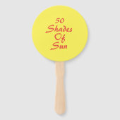 青絵文字&イエローサンプリントパーティーファンのセット ハンドファン (裏面)