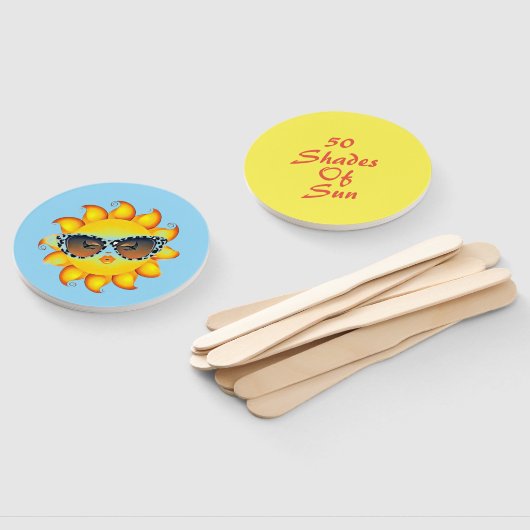 青絵文字&イエローサンプリントパーティーファンのセット ハンドファン (組立なし)