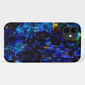 青絵画抽象芸術2 Case-Mate iPhoneケース (裏面(横))