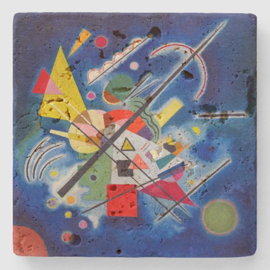 青絵画色 | Wassily Kandinsky | ストーンコースター (正面)