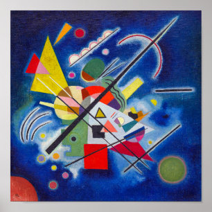 青絵画色 Wassily Kandinsky ポスター