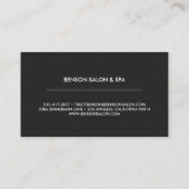 青緑および金ゴールドの(ばちゃばちゃ)跳ねるのロイヤリティカード ロイヤリティカード (裏面)