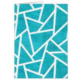 青緑と白のモザイク模様