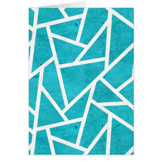 青緑と白のモザイク模様 (正面)