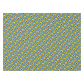 青緑のひまわり テーブルクロス (正面(横))