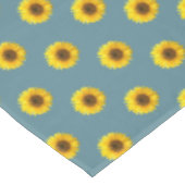 青緑のひまわり テーブルクロス (アングル)