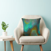 青緑のアワビの貝 クッション (椅子)