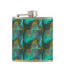 青緑のアワビの貝