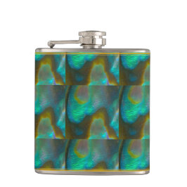 青緑のアワビの貝 フラスク