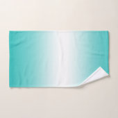 青緑のグラデーションな勾配色のBathタオルセット バスタオルセット (ハンドタオル)