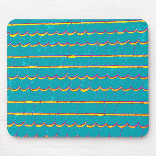 青緑のサイディングシンガー マウスパッド (正面)