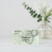 青緑のタイルのアートワーク 名刺 (スタンド正面)