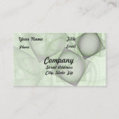 青緑のタイルのアートワーク 名刺 (正面)