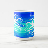 青緑のタコ6、Seward - 15のoz。 マグ (中央)