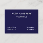 青緑のマンダラ幾何三角形パターン 名刺 (裏面)