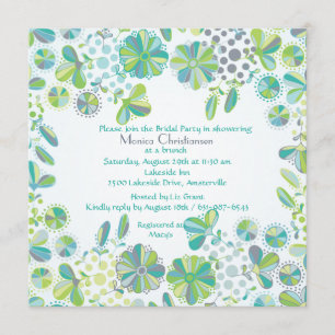 青緑のメドレーの招待状 招待状