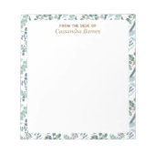 青緑のメモ帳から ノートパッド (正面)