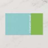 青緑のモダン 名刺 (正面)