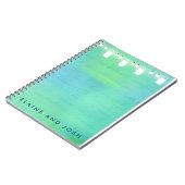 青緑のライトそしてメーソンジャーをひもでつないで下さい ノートブック (左側)