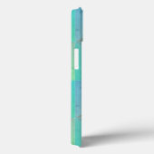 青緑の三角幾何学アート柄 Case-Mate iPhoneケース (裏面 / 右)