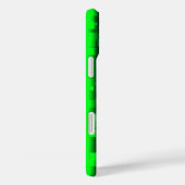 青緑の壊れたガラスの縞模様 Case-Mate iPhoneケース (裏面 / 右)