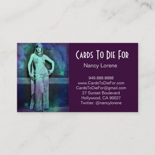 青緑の夢- Astra 名刺 (正面)