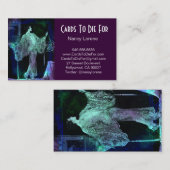 青緑の夢- Vanya 名刺 (正面/裏面)