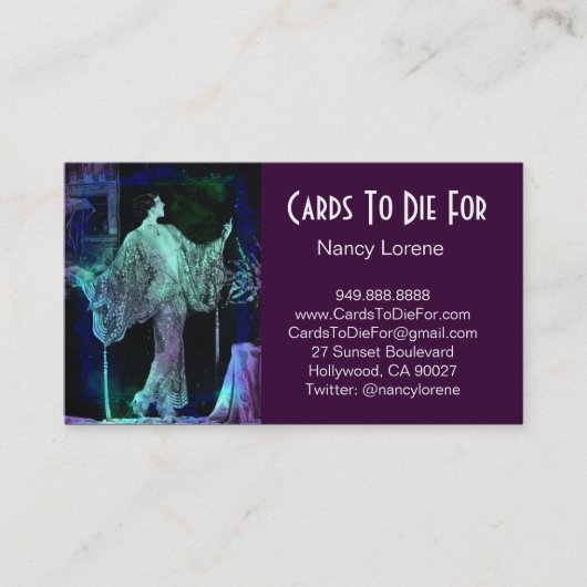 青緑の夢- Vanya 名刺 (正面)