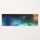 青緑の天の夜空ヨガマット ヨガマット (正面(横))