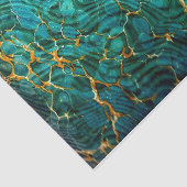 青緑の抽象芸術の大理石のティッシュペーパー 薄葉紙 (詳細)