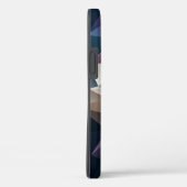 青緑の抽象芸術ピラミッドアート Case-Mate iPhoneケース (裏面 / 右)