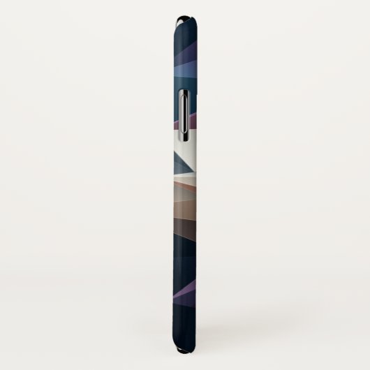 青緑の抽象芸術ピラミッドアート Case-Mate iPhoneケース (裏面/右)