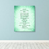 青緑の星の詩感動的アート キャンバスプリント (インサイチュ (ウッドフロア))