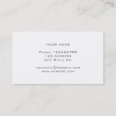 青緑の水彩画の芸術の名刺のデザイン 名刺 (裏面)