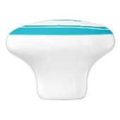 青緑の海賊船の航海のな陶磁器のノブ セラミックノブ (側面)