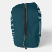 青緑の灰色のヤシと熱帯の葉抽象芸術 ドップキット (右)