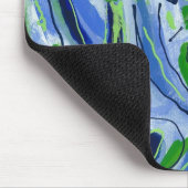 青緑の白 マウスパッド (コーナー)