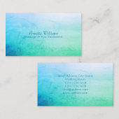 青緑の石の大理石のフェイクな一見 名刺 (正面/裏面)