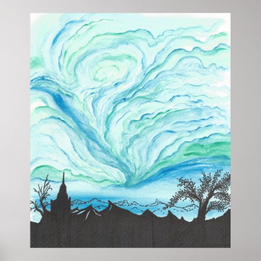 青緑の空 ポスター (正面)