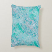 青緑の等級綿のアクセントの枕16" x12 " アクセントクッション (裏面(縦))