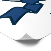 青緑の紋章のポスターを意味するアーロン少年の名前 ポスター (角)