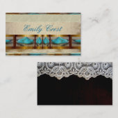 青緑の素朴な種族の名刺 名刺 (正面/裏面)