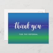 青緑の紹介をありがとう ポストカード (正面/裏面)