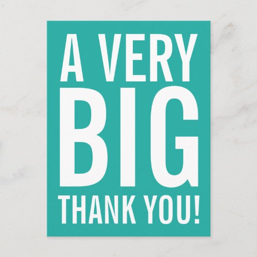 青緑の結婚式は郵便はがき感謝していしています ポストカード (正面)