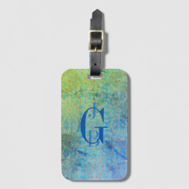 青緑の色合グラデーションい ラゲッジタグ