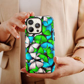 青緑の蝶 iPhone | 蝶 iPhone 13 iPhoneケース
