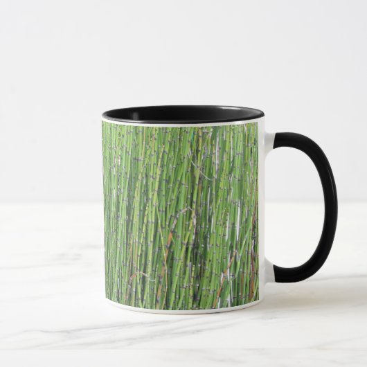青緑のOrnamentalの草 マグカップ (右)