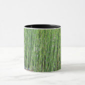 青緑のOrnamentalの草 マグカップ (中央)